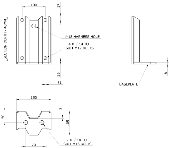Standard Bolt-on Cleat