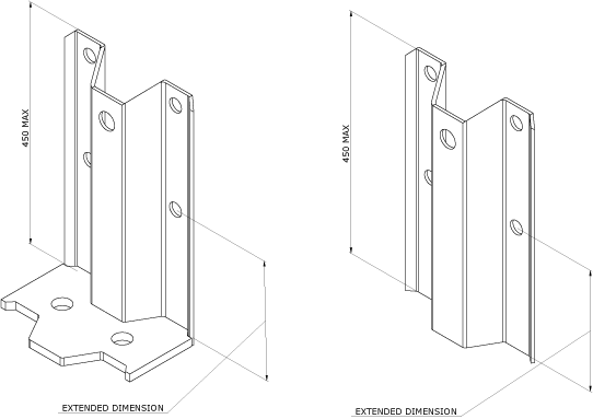 Extended Leg Cleat