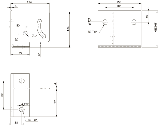 Eaves Strut cleats diagram