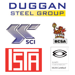 Duggan Steel Group Accreditation logos